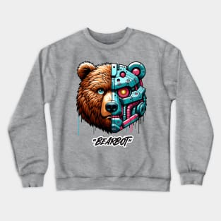 A Bear Robot name "BEARBOT" Crewneck Sweatshirt